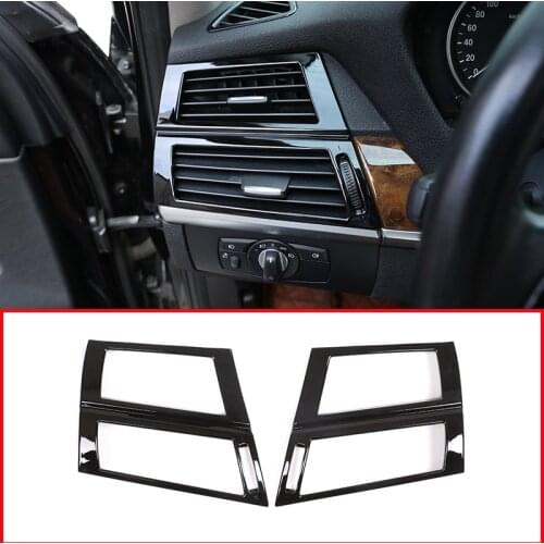 ABS Plastic Side Air Conditioning AC Outlet Vent Cover For BMW X5 E70 2008-2013 Car Accessories