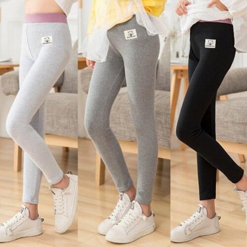Girls Leggings Elastic Pants for Girls Cotton Skinny Pencil Pants Kids Sport Pants Spring Autumn Stretch Leggings Girls Trousers