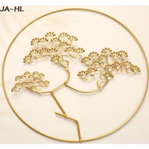 Leaf Shape Hanging Wall Nordic Style Creative Ginkgo Leaf Decoration Living Room Wall Decor Accessories