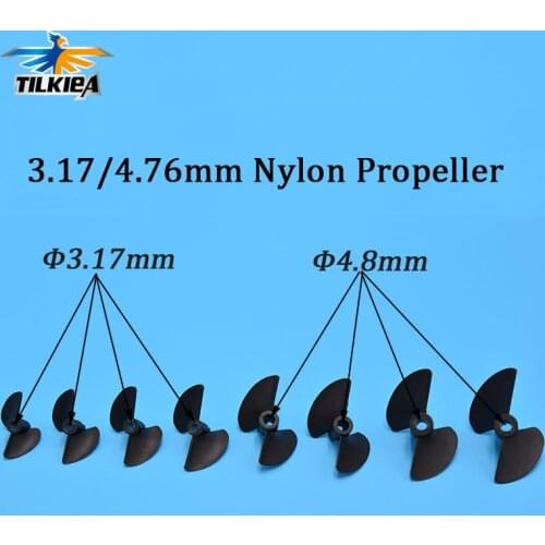 Rc Boat Two Blades Paddle 2 Blades Nylon Boat Propeller High Strength Screw D27/30/32/35/38/40/45/47mm