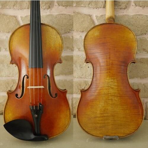 100% Handmade Antonio Stradivarius 1714 "Soil" Violin Model, Antique varnish,Free violin case , bow and rosin, No.2652