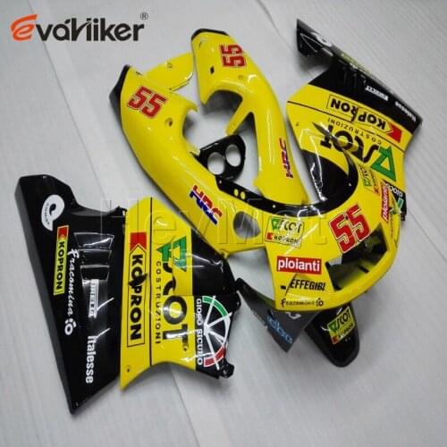 Motorcycle cowl for NSR250R MC18 1988 1989 yellow NSR 250R 88 89 ABS motorcycle fairing H2
