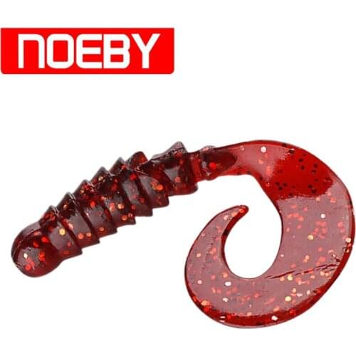 NOEBY Soft Bait 8Pcs/bag 80mm 4.3g Fishing Lure Silicone Baits Bass Fish Feeder Isca Artificial Para Pesca Leurre Peche Wobblers