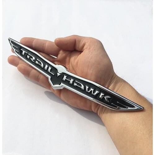 Car body sticker Trail Hawk Logo 3D Car Emblem Badge Decal Sticker fit for Jeep Dodge Chrysler Car Styling