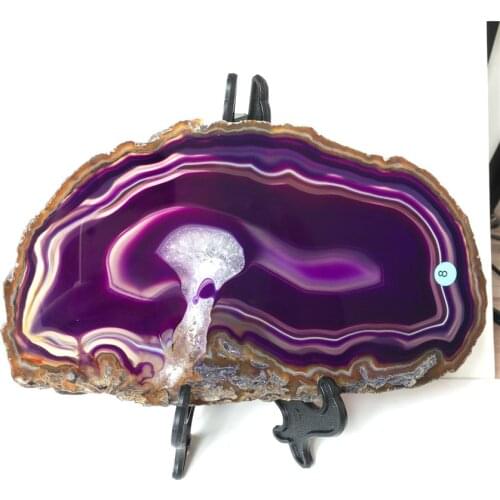 Natural Crystal Agate Slab Geode cluster Slice Crystal Mineral Energy Stone Healing Home Decoration Gift