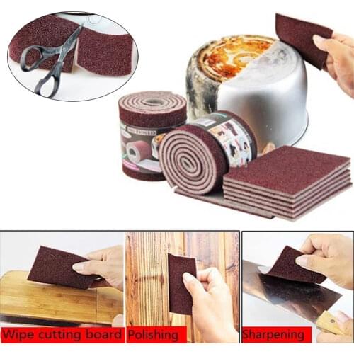 100cm*9cm New Roll Nano Emery Melamine Sponge Kitchen Cloth Cleaner Rust Remover Wiping Pot Household Kitchen Cleaning Tool
