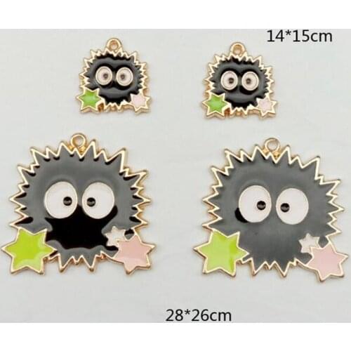 New 50 Pcs Cartoon Japanese anime Charm Pendants DIY Jewelry Making