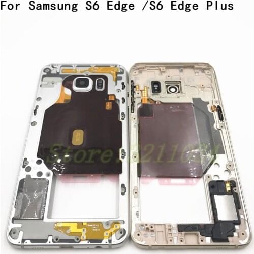 Middle Faceplate Frame For Samsung Galaxy S6 Edge G925F S6 Edge Plus G928F Mid Plate LCD Supporting Frame Bezel Housing