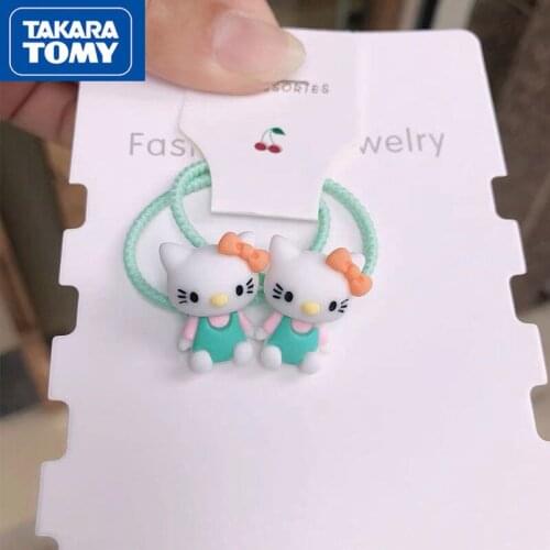 TAKARA TOMY Fashion cute cartoon princess tie hair rubber band hair ring headdress children high elastic head rope hair rope