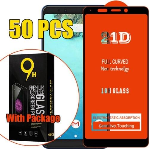50pcs 21D Tempered Glass Full Glue Screen Protector For VIVO X60 V21 E V20 Pro SE IQOO Z3 Y51 Y51A Y31 Y72 Y73S S7 With Box
