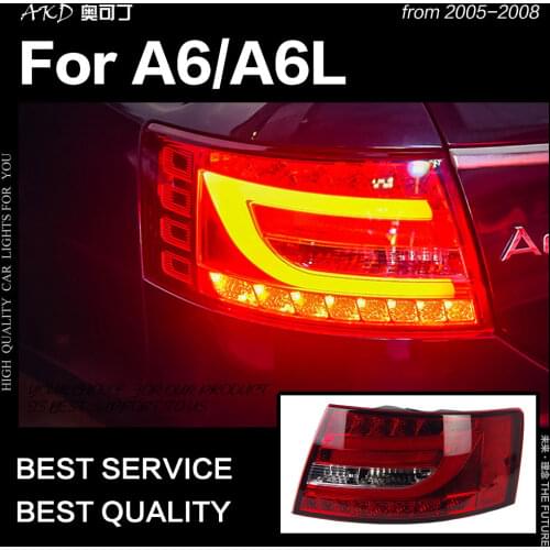 AKD Car Styling for A6 Tail Lights 2005-2008 A6 Classic LED Tail Lamp LED DRL Turn Signal Brake Reverse auto Accessories