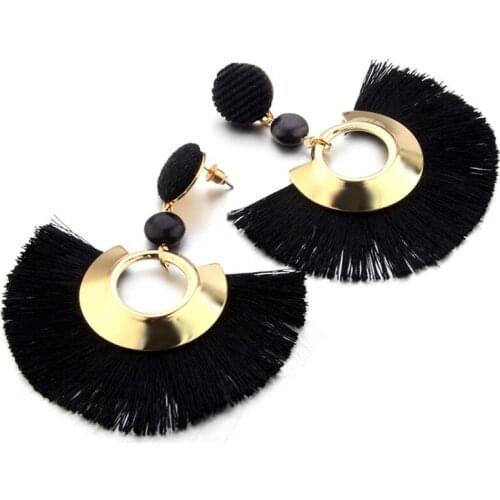 Bohemian Big Tassel Earrings for Women Fashion Jewelry 2018 Statement Earrings