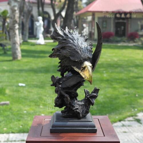The bronze sculpture art sculpture crafts ornaments Eagle Abstract animal bird bird sculpture Home Furnishing jewelry