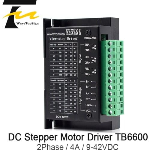 WaveTopSign 42/57/86 TB6600 Wood Router Machine Stepper Motor Driver 32 Segments Upgraded Version 4.0A 9-42VDC Milling Kits