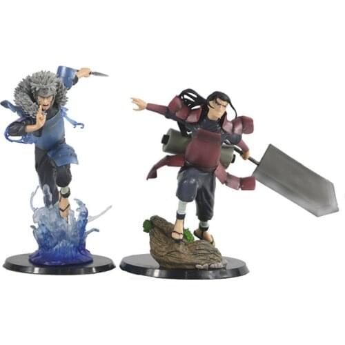 Naruto Shippuden Shodai Hokage Senju Hashirama Senju Tobirama Action Figure Anime Model PVC Figma Statue Collectible Toy