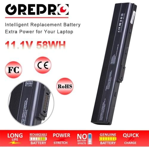 A31-K52 A32-K52 K52 Laptop Battery for Asus A52 A52J A52F A52JB A52JK A52JR K42 K42F K42J K42JK K52F K52J A31-K52 A41-K52