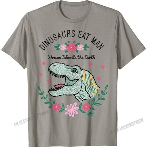 Jurassic Park Dinos Eat Man Women Inherit The Earth T-Shirt Prevailing Leisure Top T-shirts Cotton Youth T Shirt Leisure