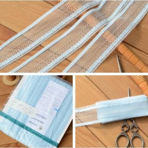 3 Meters Width 3cm Smooth Elastic Stretch Lace Trim Ribbon DIY Sewing Fabric DIY Underwear Lngerie Accessories Embroidered Lace