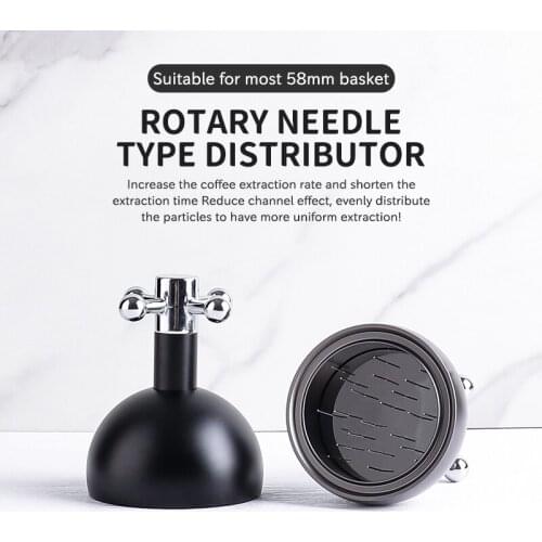 Needle Coffee Tamper 58MM 51mm Coffee Tamper Distributor Leveler Tool Needle Type Coffee Powder Distributor