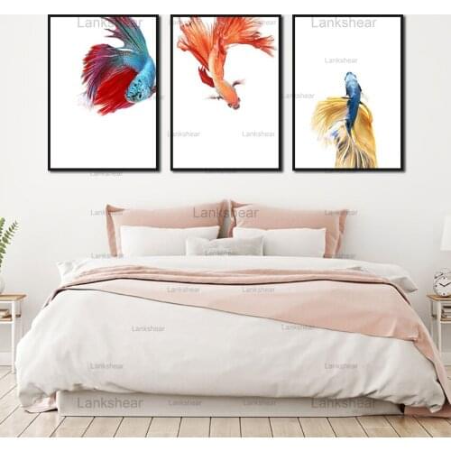 Lankshear Modern Animal Canvas Painting Goldfish Posters and Prints Living Room Home Decoration Gift Wall Art Pictures Decor