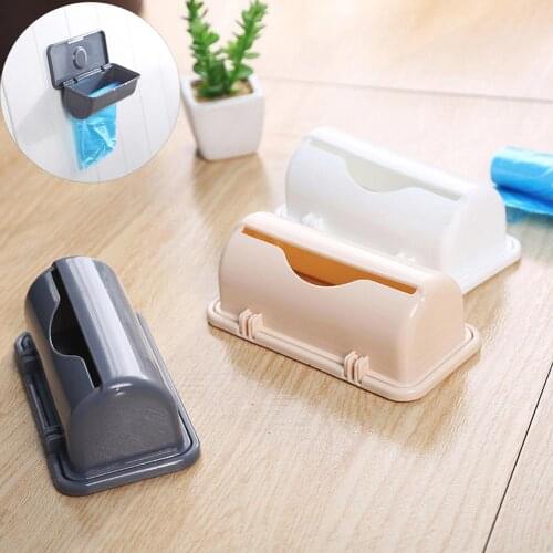 Garbage Bag Storage Box Wall Mounted Trash Bags Holder Kitchen Plastic Bag Container Bathroom Garbage Bag Dispenser Organizer