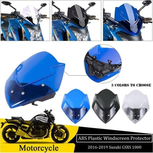Windshield For Suzuki GSXS1000 Windscreen Motorcycle Accessories Wind Deflector 2016 17 2018 2019 2020 2021 GSXS 1000 Flyscreen