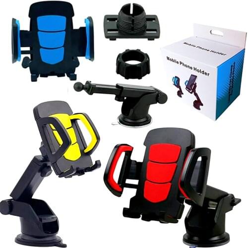 Windshield Gravity Sucker Car Phone Holder 360 Degree Suction Cup Mount Car Windshield Dashboard Mobile Phone Holder GPS Stand