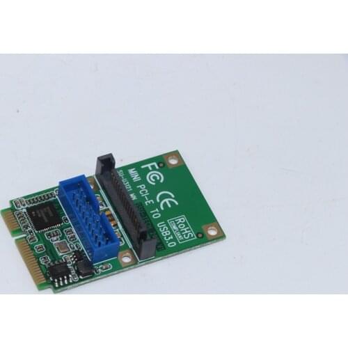 Mini PCIE USB Card MINI PCI-Express to USB3.0 Adapter 19Pin Header to USB3.0 5Gb SATA Power Half High Full High Suitable for PC