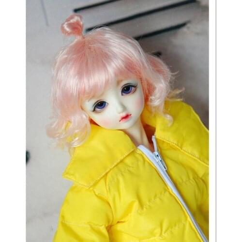 Fashion Doll Wig 1/3 1/4 1/6 1/8 BJD Wig for SD MSD Minifee Yosd Doll Accessories,Short Wavy Wig for Dolls