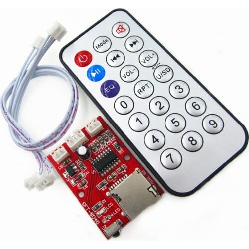 5set mini micro Lossless music decoder WAV+MP3 Decoding board 12V Audio player USB sound card MP3 board + remote control