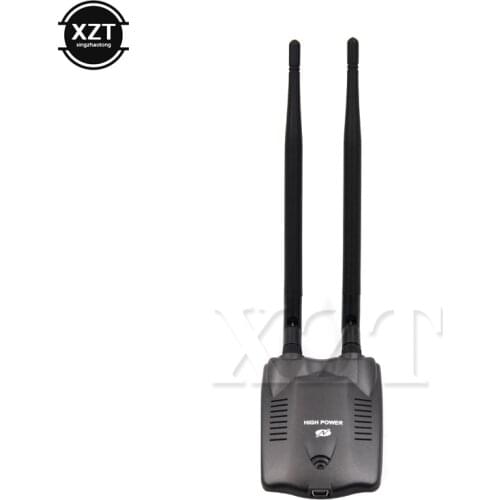 Newest free internet USB Wireless Network Card Wifi Adapter Decoder High Power 3000mW Dual omni Antenna N9100