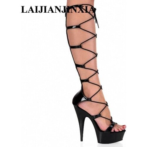 New Nightclub Party Queen 17cm High-Heels Dancing Sexy Strap Shoes Pole Dancing Shoes Sandals Women Dance Shoes