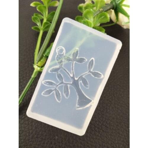 New little sapling Silicone Mold DIY Pendant Jewelry Resin Casting Mould Craft Tool