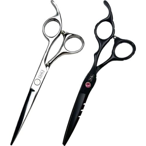 Japanese Steel 440C Hair Scissors Professional Hairdressing Scissor High Quality Barber Scissors Thinning Cutting Set