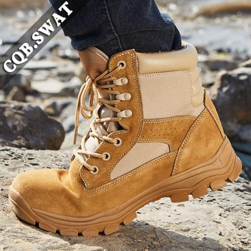 Autumn Men Military Boots Quality Special Force Tactical Desert Combat Ankle Boats Army Work Shoes