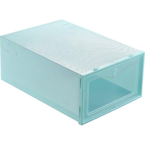 Flip Shoes Box Thickened Transparent Drawer Case Plastic Shoe Boxes Stackable Box Shoe Organizer Shoebox storage Shoe rack
