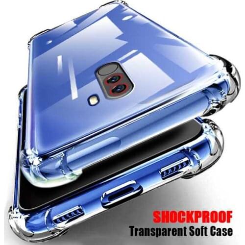 Shockproof Transparent Soft Case For Xiaomi Pocophone Poco F1 Phone Case Cover
