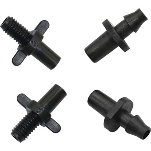 6 mm Straight Connector Quick Coupling Pipe Connector Agricultura Irrigation Garden Spray Nozzle Conector 50 Pcs