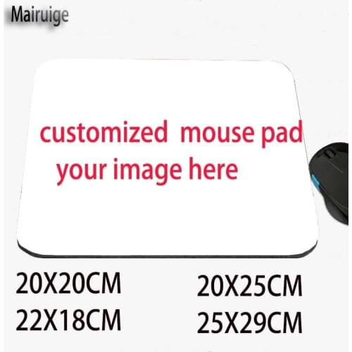 Mairuige DIY Rubber Non-slip Mouse Pad Custom Design LOGO Printing Advertising Mausepad Birthday Wedding Memorial Photo Print