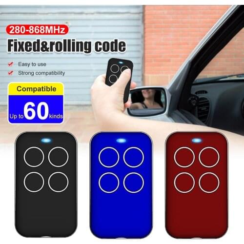 280-868MHz Universal Fix Rolling Gate Garage Door Remote Control compatible Tool for Gate Garage Door Alarm Auto Door