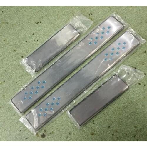 High quality! Stainless steel entrance sills Trim plate 4 pcs for Mazda 3 Axela 2014 2015 2016 2017