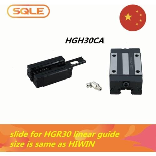 High quality on Sale block for linear rail linear guide HGR30 1 PCS HGH30CA carriage slide with Nozzle size is same as HIWIN