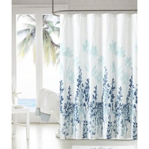 Watercolor Flower Bathroom Curtain Floral Printed Shower Curtains Waterproof Polyester Fabric Bath Curtains Home Decor 180X180cm