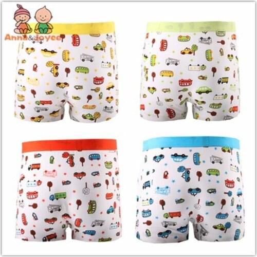 10 pcs/lot Childrens cotton Boxer Brief underwear boys underwear cartoon 2-9year boy ATNM004