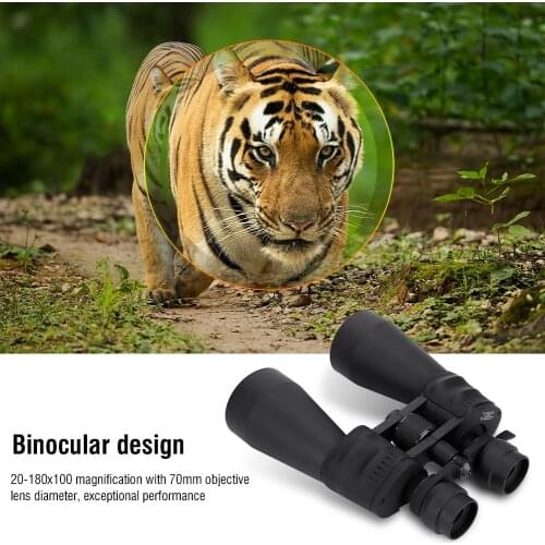 20-180X100 HD Powerful Binoculars High Magnification Long Range Zoom HD BAK4 Hunting Telescope Outdoor Night Vision Waterproof