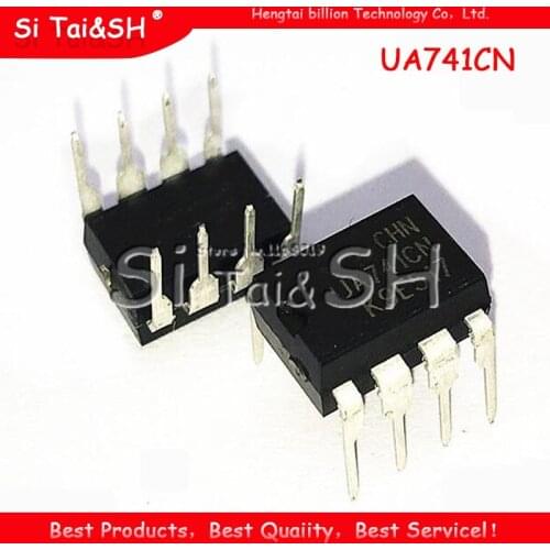 20pcs DIP IC 8pins UA741CN UA741CP UA741 OP Amp LM741 741 TI Original DIP-8