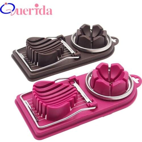 4Pcs/Set Multifunction Cut Egg Device Egg Tools Stainless Steel Cutting Wire Fancy Cut Flower Eggs Easy Whisk Kitchen Gadgets