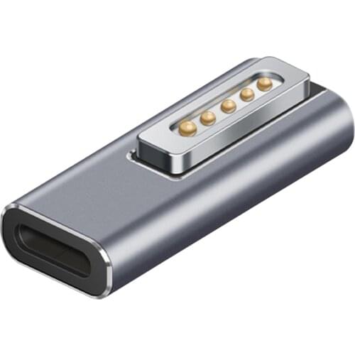 USB PD Adapter Type C Magnetic for Apple Magsafe 2 MacBook Air/Pro USB C Female Fast Charging Magnet Plug Converter 18.5V~20V