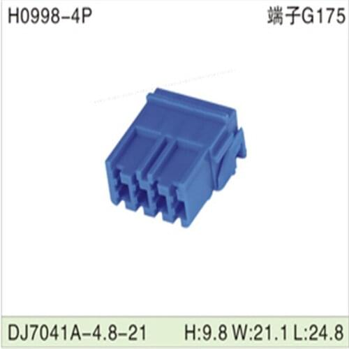 Free shipping 500pcsDJ7041A-4.8-21 4Pin 4.8mm AMP Car Electrical Wire Connectors for VW,BMW,Audi,Toyota,NISSAN AND other