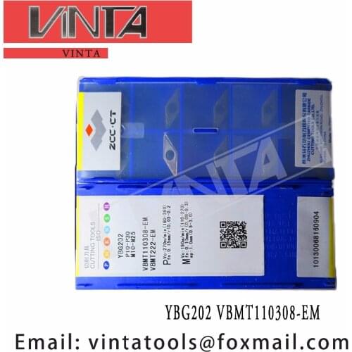 Free shipping high quality 10pcs/lots YBG202 YBG205 VBMT110308-EM cnc carbide turning inserts